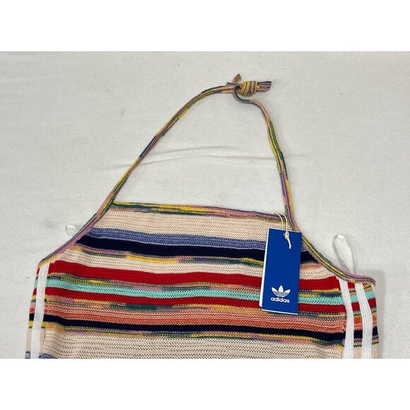 Adidas Originals Ksenia Schnaider Stripe Knit Dress M Multicolor NWT - Picture 6 of 16